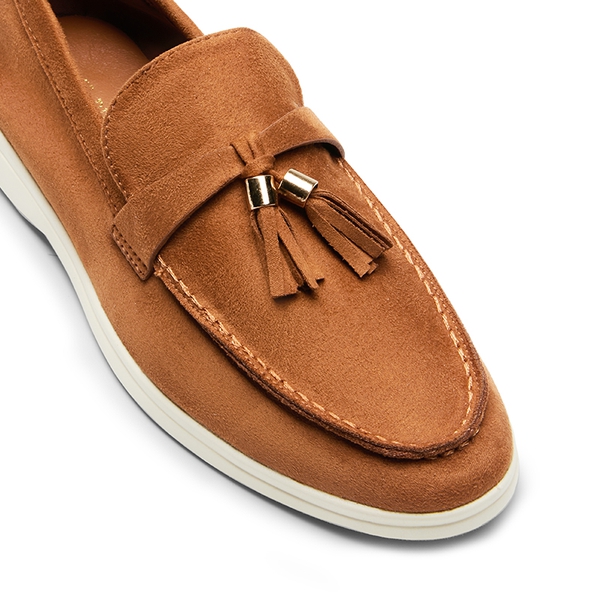 Slip On Casual Loafers - TAN-SUEDE - 6
